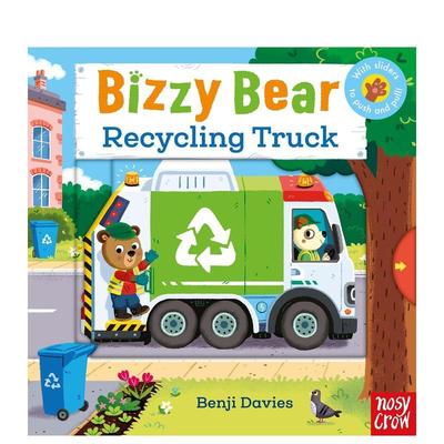 【现货】【小熊很忙】资源回收车 【Bizzy Bear】Recycling Truck 英文进口原版儿童绘本Benji Davies外文图书籍