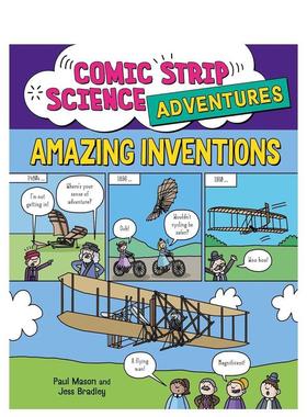 【预售】科学大冒险漫画系列：惊人发明 Comic Strip Science Adventures: Amazing Inventions 英文进口原版儿童漫画图书Paul Ma