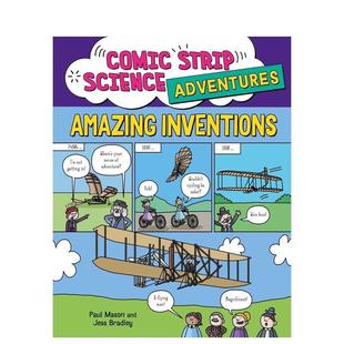 【预售】科学大冒险漫画系列:惊人发明 Comic Strip Science Adventures: Amazing Inventions 英文进口原版儿童漫画图书Paul Ma