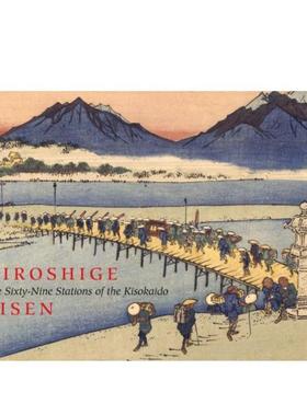 【预售】木曾街道六十九次 The Sixty-Nine Stations of the Kisokaido 英文进口原版艺术画册画集外文图书Sebastian Izzard Hiro