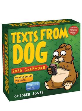 【预售】来自狗狗的短信 2026年日历 Texts from Dog 2026 Day-To-Day Calendar 原版进口日历 送礼佳品 文创
