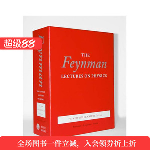 【预售】费曼物理学讲义3册套装 FEYNMAN LECTURES ON PHYSICS， BOXED SET英文进口原版图书籍正版社会科学图书RICHARD FEYNMAN