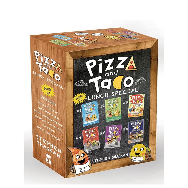 【预售】披萨饼与玉米片桥梁漫画 特别午餐 1-6套装 Pizza and Taco Lunch Special: 6-Book Boxed Set 英文进口原版儿童漫画