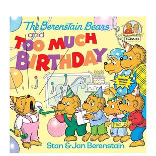 Too 预售 Bears Much House3 生日The Random 贝伦斯坦熊和太多 6岁 Berenstain Birthday英文儿童图书籍进口原版 and