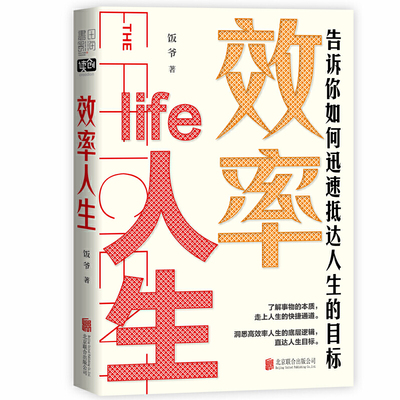 效率人生 饭爷著 告诉你如何迅速抵达人生的目标 成功励志自我实现书籍 人生效率