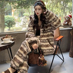 睡衣女秋冬款冬季珊瑚绒家居服法兰绒加厚款冬天大码加绒保暖套装