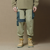 RN77卫裤 日系 加厚秋冬重磅保暖宽松休闲裤 男工装 480克纯棉束脚裤