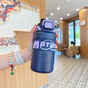 316不锈钢保温杯女款初中学生水杯上学专用2024新款冬季运动杯子