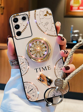 VOKASE 镶钻适用vivos20手机壳s19新款s18高级感s17pro保护套s16女款网红s15高端vivo镜头全包水钻带支架挂绳