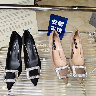 春秋季气质细跟小码高跟鞋女