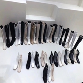 网纱小个子增高筒骑士长靴 2024新款 专柜时尚 瘦瘦靴镂空凉靴女夏季