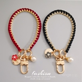 双域手机挂绳女士超好看蝴蝶金扣山茶花手机链小众精致高级感吊饰品旅游出行防丢摔套手机壳挂件绳子通用新款