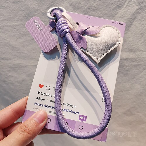双域手机挂绳女手腕短款皮质蝴蝶结爱心挂件手机壳挂件吊绳户外旅游出行防丢防掉相机手绳钥匙扣时尚包挂饰品