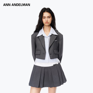 ANDELMAN ANN 衬衫 假两件短款 外套 西装 谢娜同款