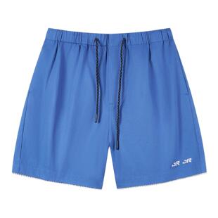 Jour*al R*cord 夏季新款弹力呼吸棉感六色可选直筒休闲阔腿短裤