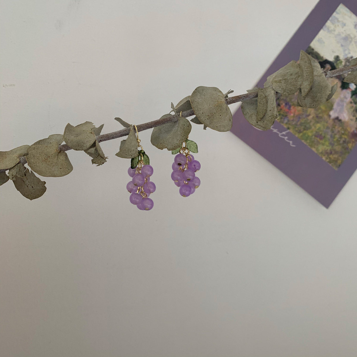 清新甜美可爱百搭精致葡萄