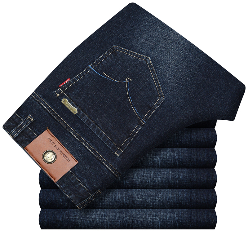 Mùa hè của apple denim quần short nam trung niên của nam giới thường lỏng kích thước lớn phần mỏng 7 điểm quần ống túm cắt quần