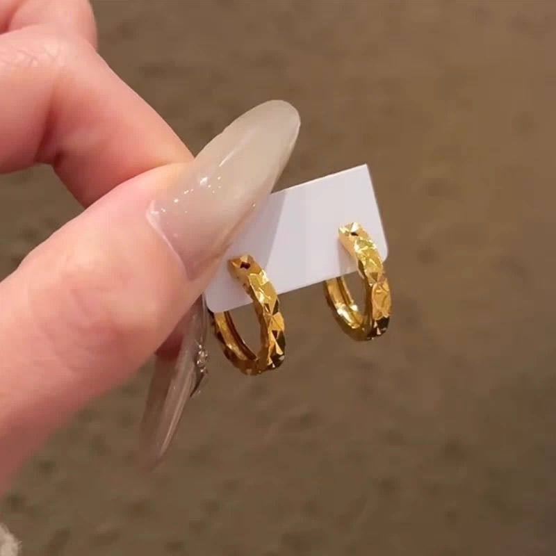 金色碎冰冰耳环2025新款爆款高级感轻奢小众精致耳圈,饰品/流行首饰/时尚饰品新,耳钉,淘宝优惠券,粉丝福利购,淘宝优惠卷