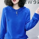 时尚 连帽卫衣女保暖双面德绒韩版 百搭显瘦内搭上衣 新款 2025秋冬季