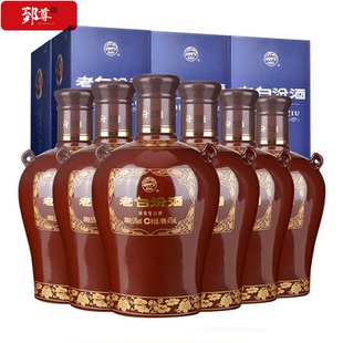 汾酒53度老白汾酒封坛15年山西杏花村清香型礼盒装 6瓶 白酒475ml