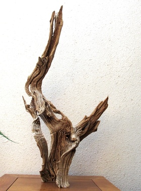 精选千年胡杨风化木随形根艺摆件自然禅意艺术微景观创意家居饰品