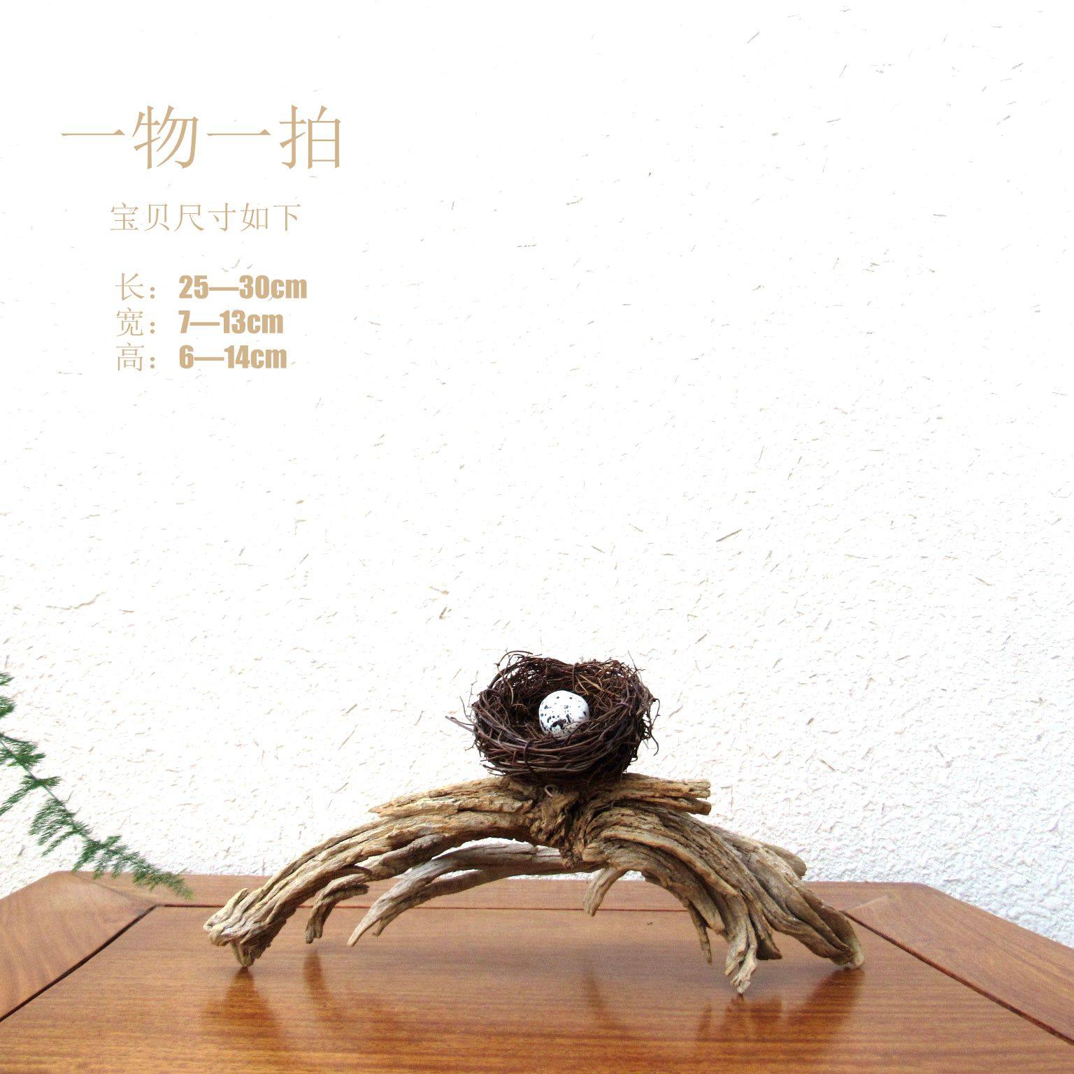 天然鸟窝千年胡杨风化枯木整体随形摆件家居客厅玄关书房自然创意