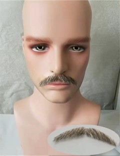 影视假胡子男 仿真短胡须八字胡道具胡子 演出胡须粘贴舞台孙中山