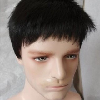 男黑色短发表演假发平头Cosplay
