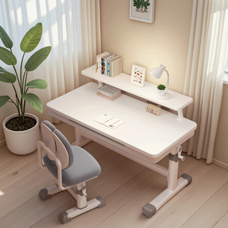 儿童学习桌小学生家用写字书桌可升降桌子卧室专用简易课桌椅套装