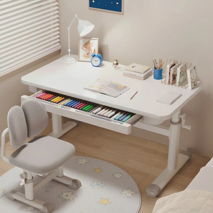儿童学习桌台式 电脑桌书桌家用学生升降作业桌椅写字桌小学生桌椅