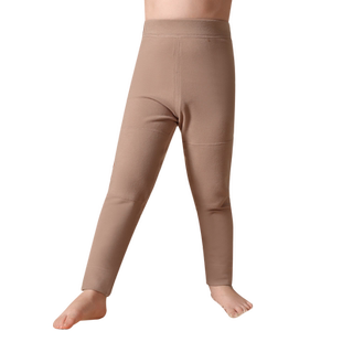 德绒儿童高腰保暖裤护膝肚内穿秋裤秋冬季棉毛裤男女童加绒厚线裤