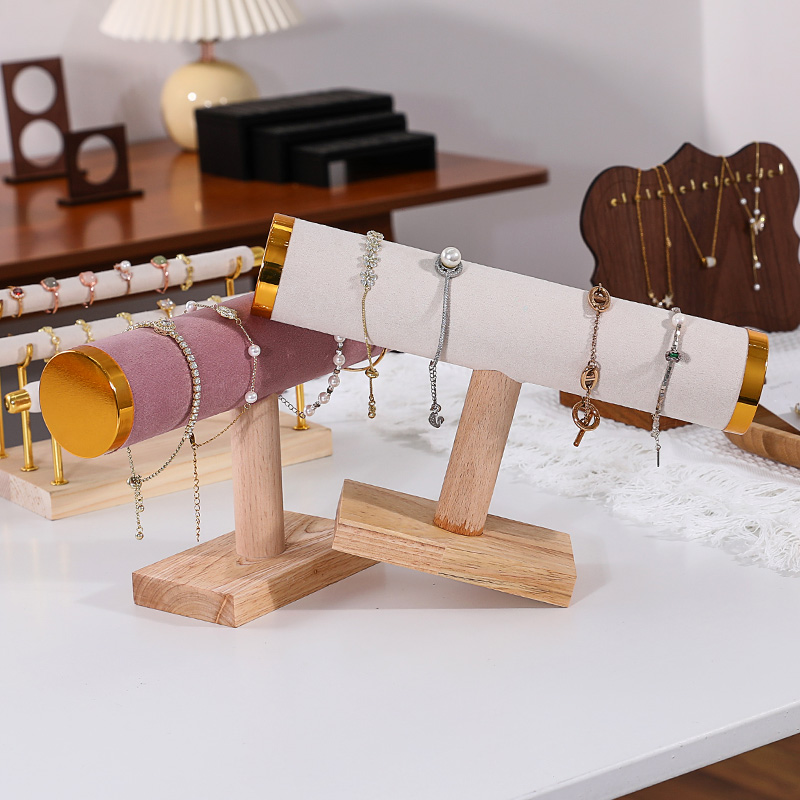 实木玉器手镯手链收纳架道具