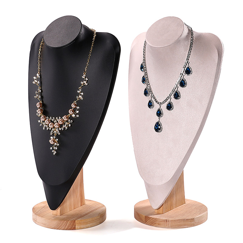 绒布人像项链展示架吊坠挂架