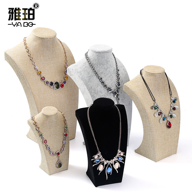 项链展示架脖子模特珠宝首饰