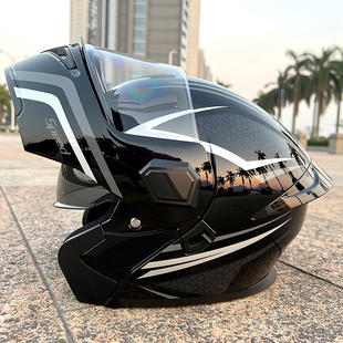 通用 四季 2025新款 摩托车头盔机车dot全盔男揭面盔电动车全覆式