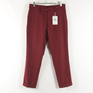 休闲裤 女纯色时尚 通勤百搭纽扣拉链中腰显瘦长裤 日单新款