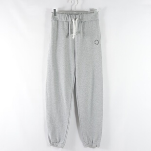 简约休闲卫裤 女纯色时尚 通勤百搭松紧高腰显瘦长裤 日单新款