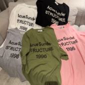 型潮牌字母印花圆领短袖 防晒T恤CP321 夏季 宽松大版 短袖 1966