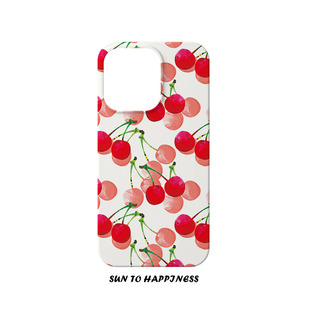 小清新日韩樱桃适用苹果15PROMAX手机壳菲林iphone14plus13mini12可爱治愈女生高级文艺全包亮面大孔磨砂简约