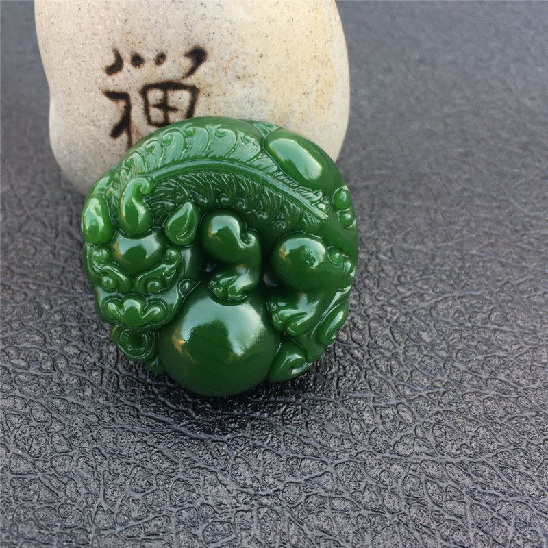 碧玉貔貅有求必应挂件吊坠