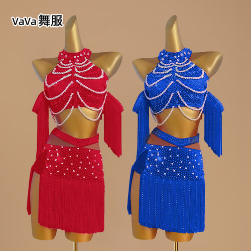 vava儿童拉丁演出服比赛服