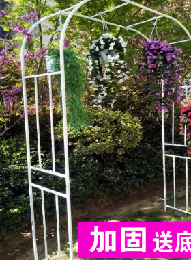 铁线莲爬藤架户外花园拱门花架装饰月季玫瑰花支架庭院阳台爬藤架