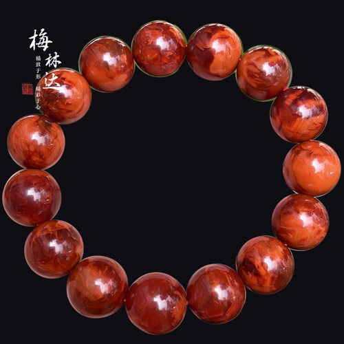 梅林达旗舰店天然南红玛瑙手串