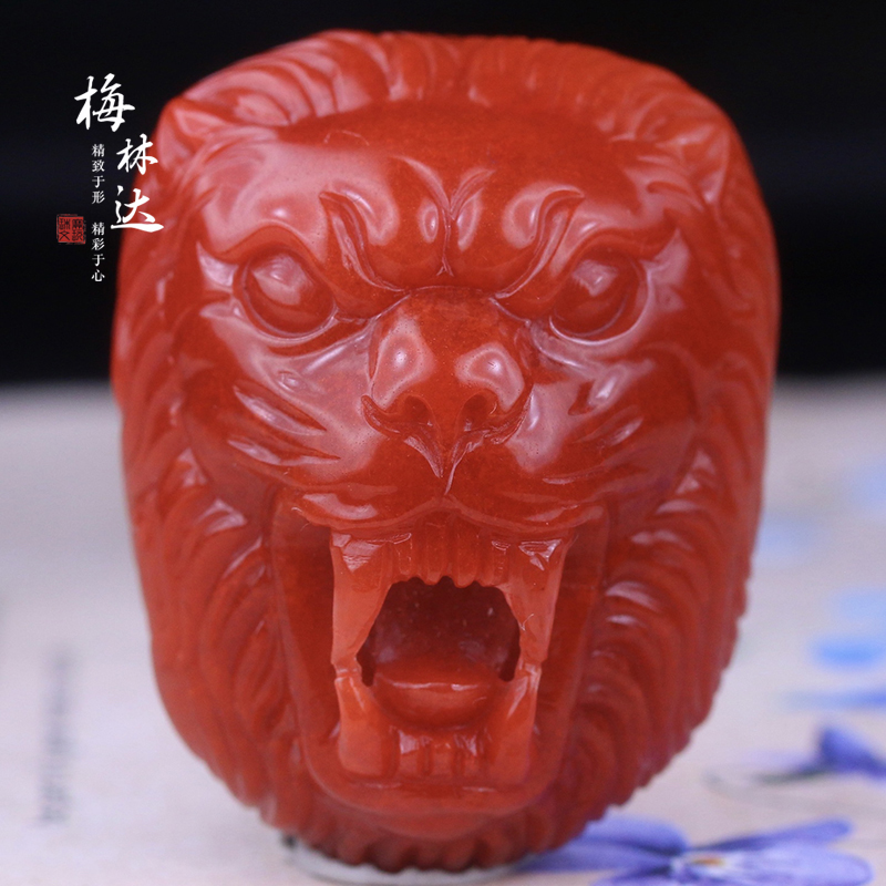 梅林达旗舰店天然南红玛瑙吊坠