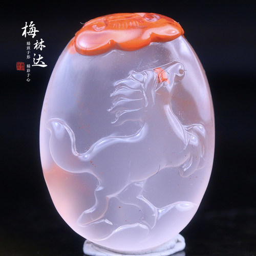 梅林达旗舰店天然南红玛瑙吊坠