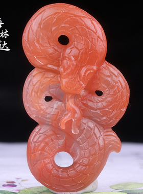 梅林达旗舰店天然南红玛瑙吊坠