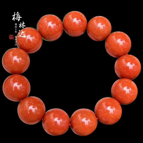 梅林达旗舰店天然南红玛瑙手串