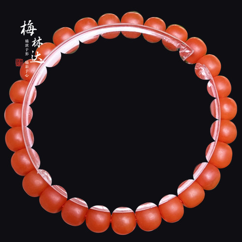 梅林达旗舰店天然南红玛瑙手串