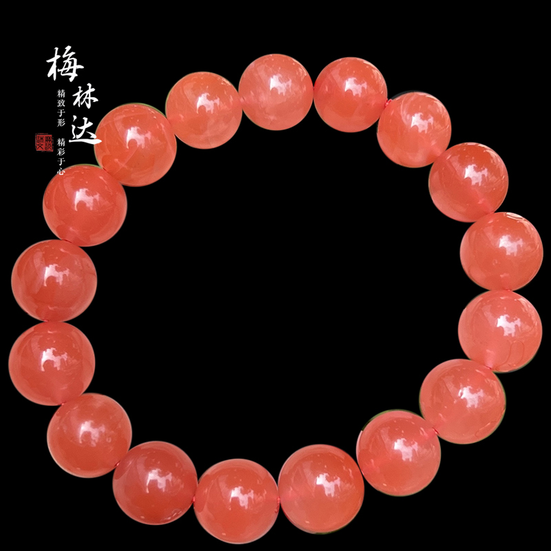 梅林达旗舰店天然南红玛瑙手串