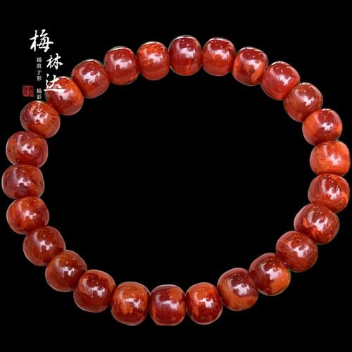 梅林达旗舰店天然南红玛瑙手串